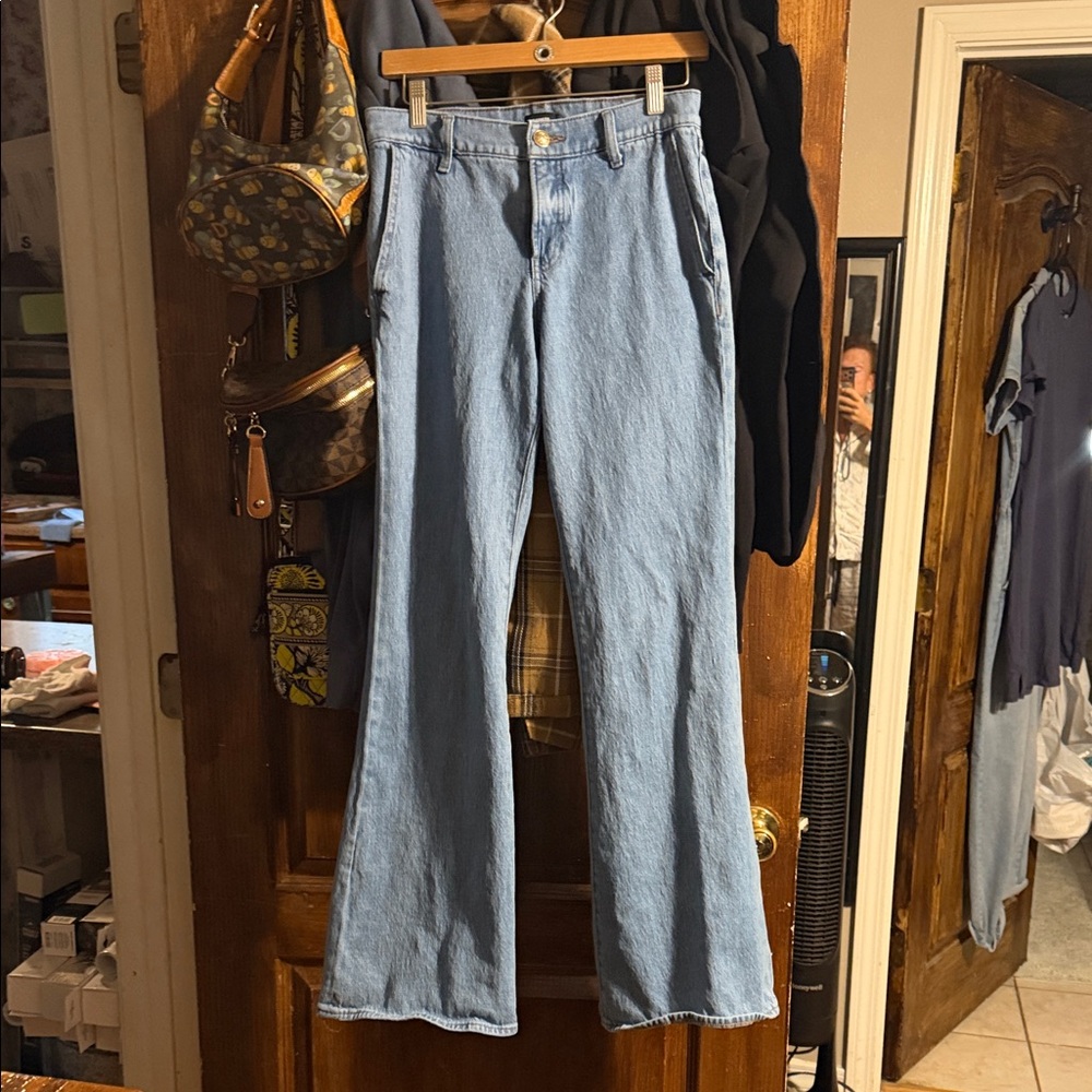 Express Light Blue Flare Jeans